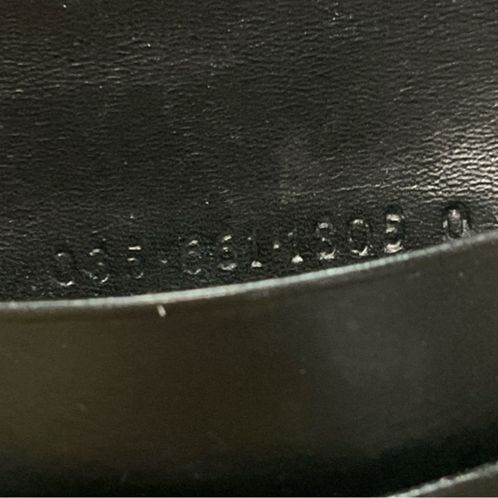 Vintage Gucci Wallet - Black Leather with GG Black Web Canvas Fabric - Serial # - Picture 5 of 12